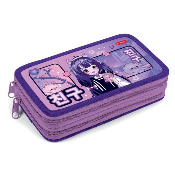 Пенал 2отд. Hatber 190х110мм Друг всегда рядом