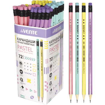 Карандаш чернографитный deVENTE Pastel НВ с/л