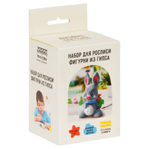 Набор для росписи из гипса ТРИ СОВЫ Зайка с подарком
