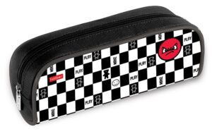 Пенал мягкий на молнии Hatber 210х80мм Смайлики