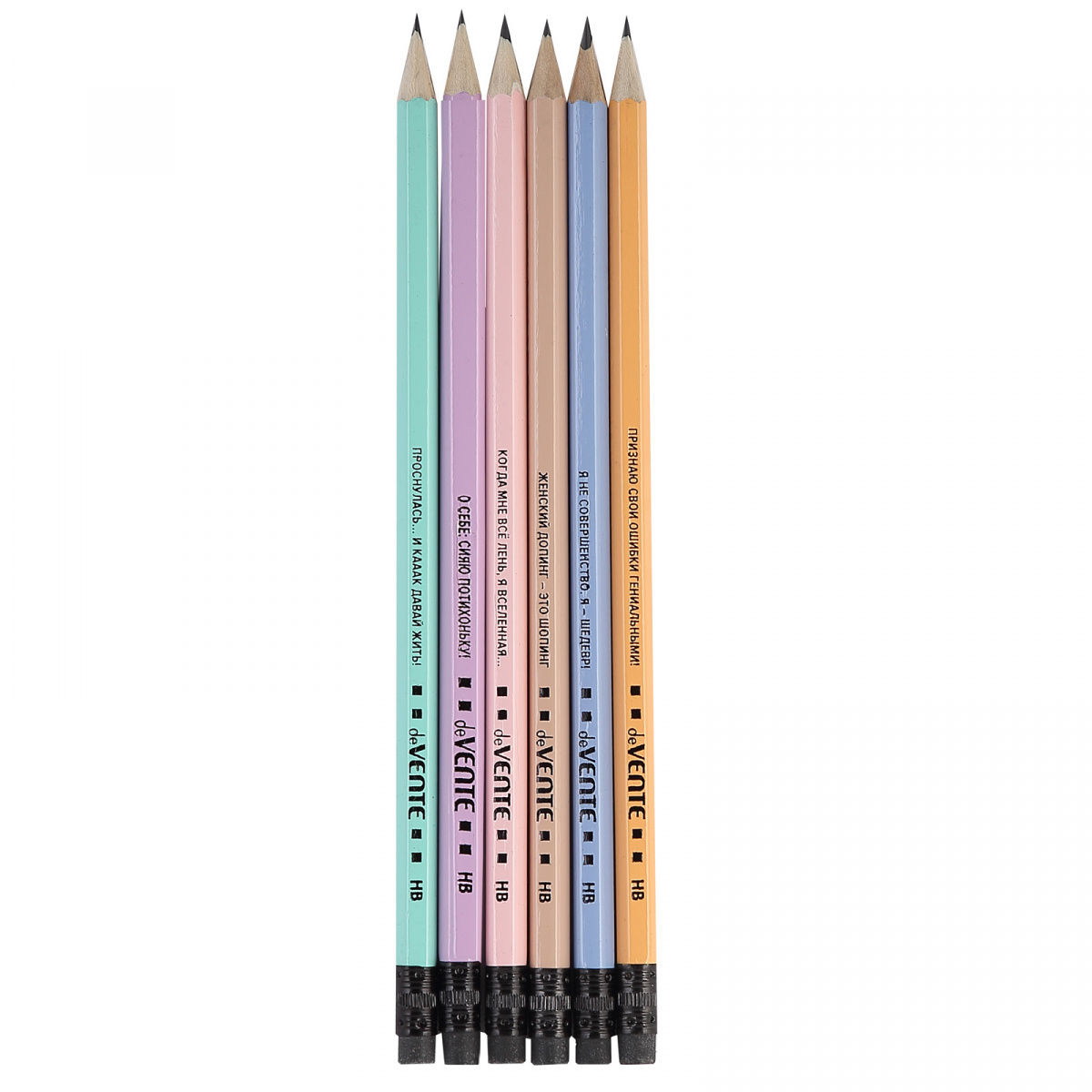 Карандаш чернографитный deVENTE Mentality, HB с/л