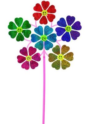 Ветерок 46см Смайлики (6 цветков)