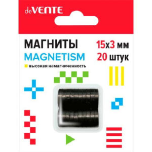 Магниты для рукоделия deVENTE Magnetism 15х3мм 20шт.ферритовые черные