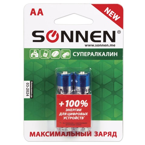 Батарея SONNEN R06 пальчик. 1/2