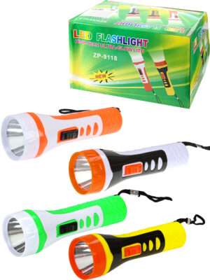 Фонарик-брелок из пластика 12см