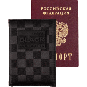 Обложка для паспорта deVENTE TOTAL BLACK