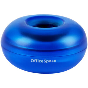 Диспенсер для скрепок магнитный OfficeSpace (без скрепок), тонированный синий