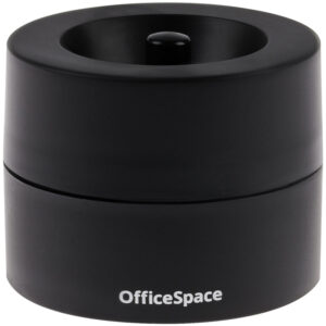 Диспенсер для скрепок магнитный OfficeSpace (без скрепок), черный