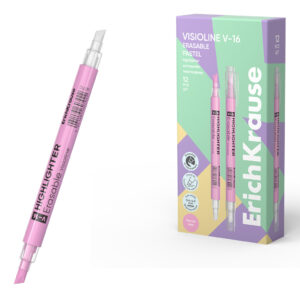 Выделитель текста Erich Krause Visioline V-16 Erasable Pastel розовый