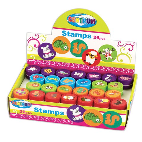 Штампик для творчества CENTRUM, с чернилами ассорт