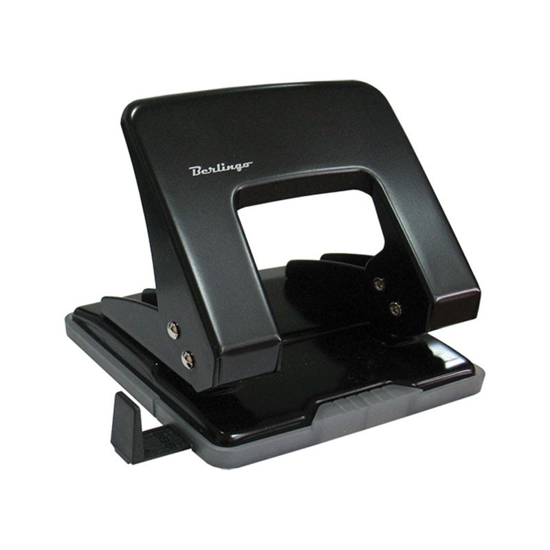 Дырокол BERLINGO  20л. метал. с линейкой