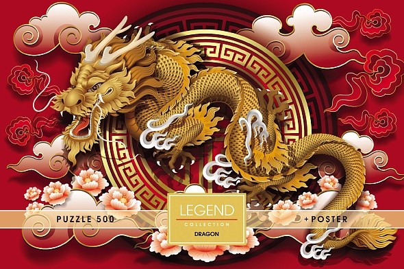 ПАЗЛЫ 500 эл. Premium LEGEND Дракон 330х480мм