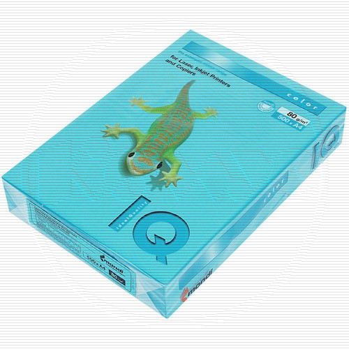 Бумага IQ color светло-синий, А4, 80г, 500л