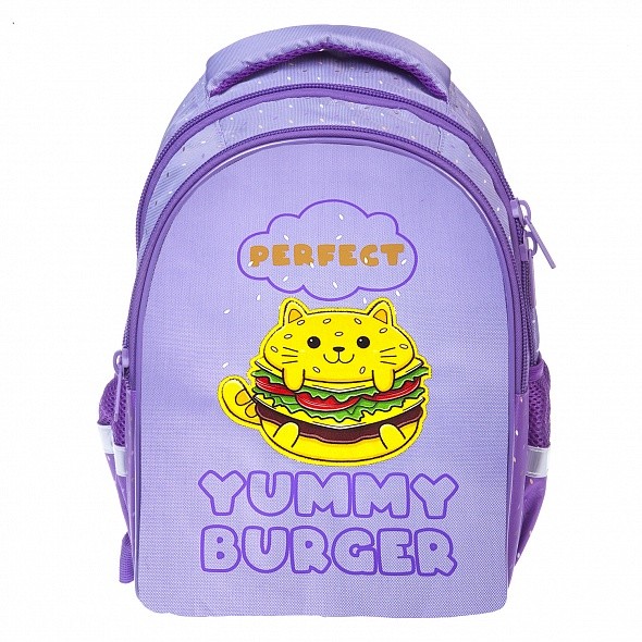 Рюкзак Hatber PRIMARY SCHOOL Веселый бургер 38,5х2