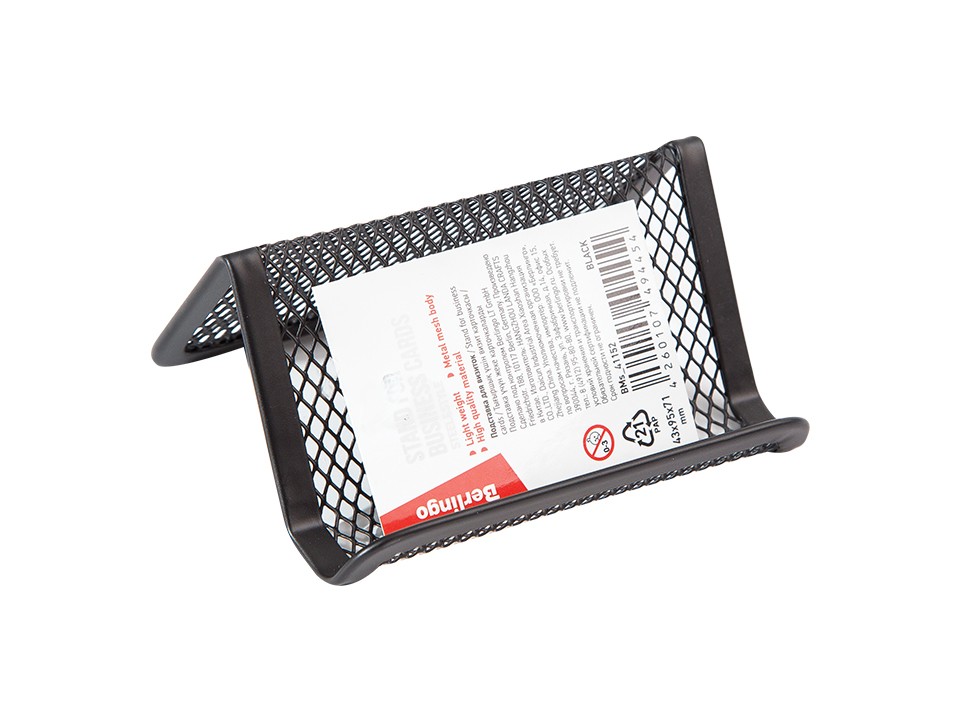 Подставка под визитные карточки Berlingo Steel&Sty