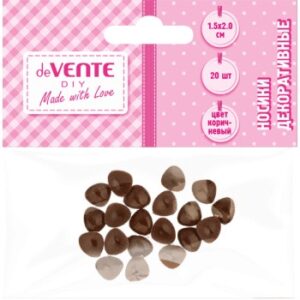 Материалы для творчества НОСИКИ 15х20мм 20шт.корич