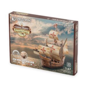 Пазлы 3D Корабли Санта-Мария 113 эл.