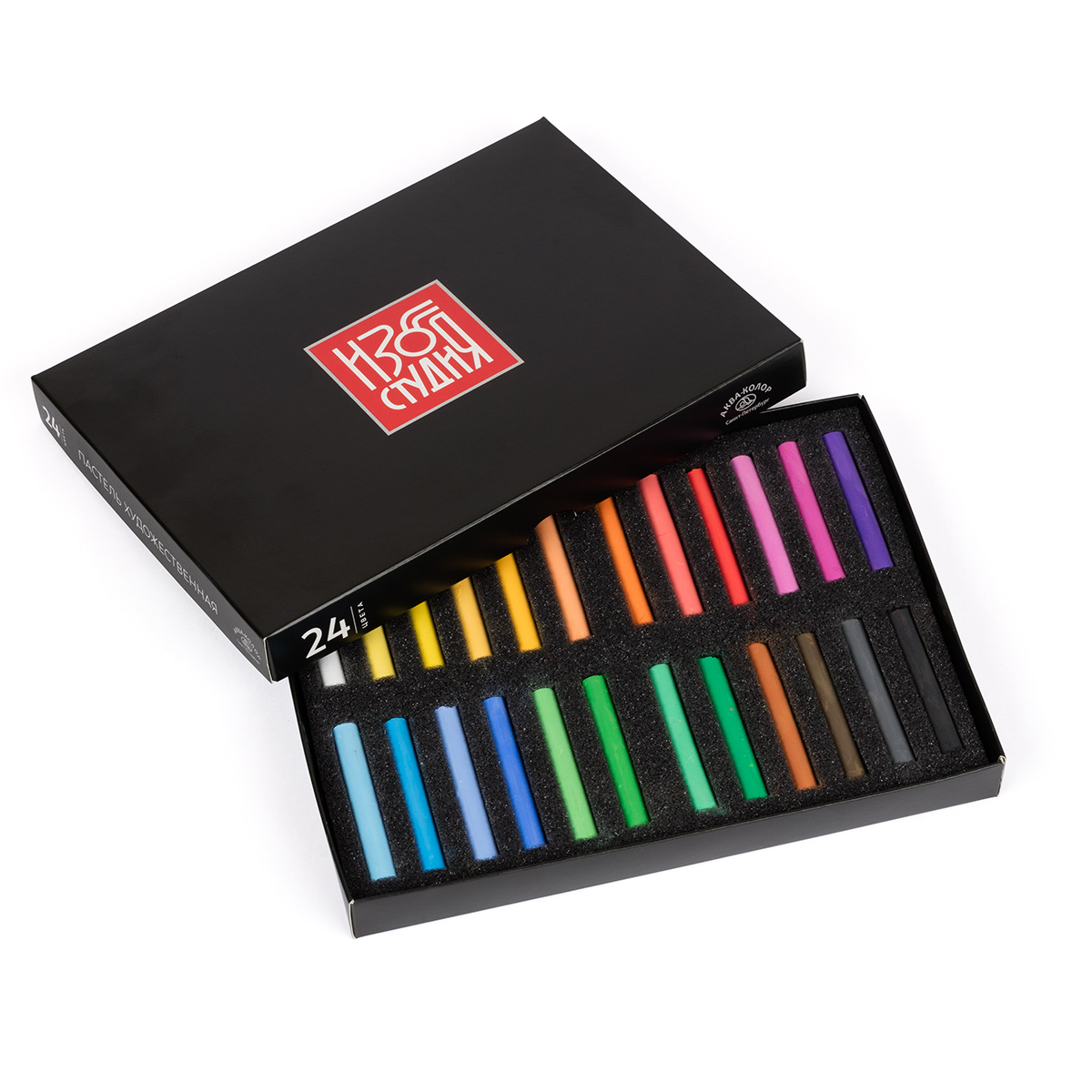 Пастель художественная Аква-колор Изостудия 24 цв.