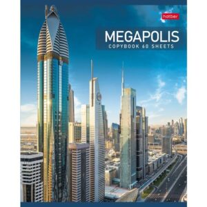 Тетрадь 60л. клетка Hatber Мегаполис