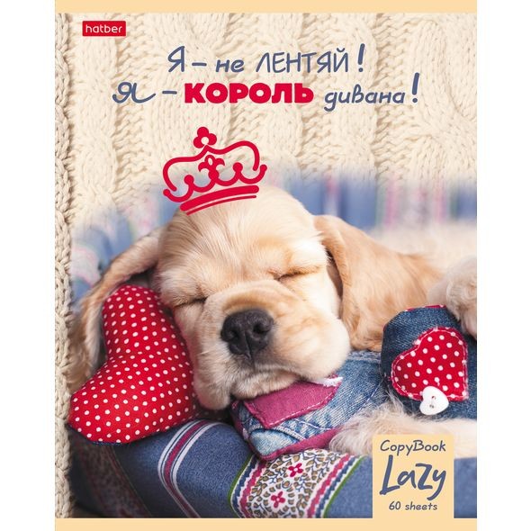 Тетрадь 60л. клетка Hatber Про Лень