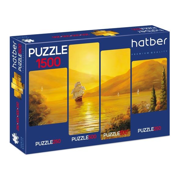 ПАЗЛЫ 250+500+500+250 эл. А2 Морская симфония 4 в1