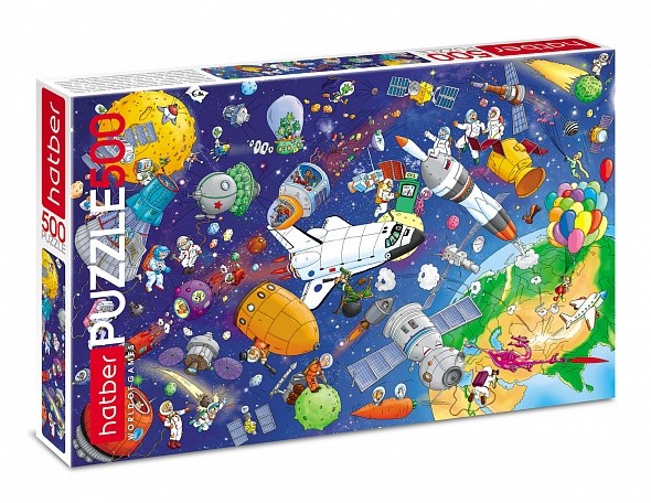 ПАЗЛЫ 500 эл. Космические приключения 480х330мм