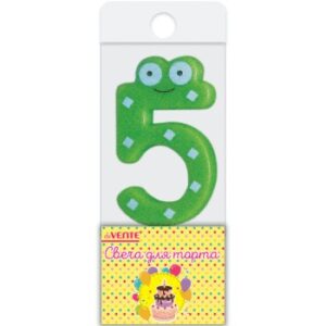 Свеча для торта  ЦИФРА 5 Смешная, deVENTE
