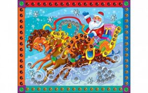 Мозайка из пайеток ДЕД МОРОЗ