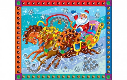 Мозайка из пайеток ДЕД МОРОЗ