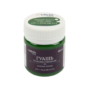 Гуашь художественная VISTA-ARTISTA Gallery группа 1 40мл Зеленая темная