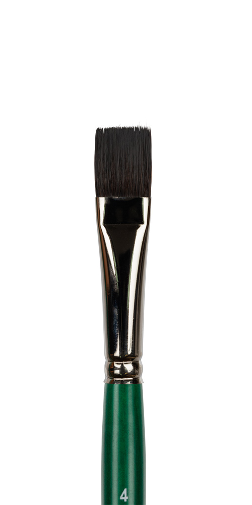 Кисть Green Line VISTA-ARTISTA имитация белки плоская №04