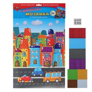 Мозайка мягкая А3 АппликА Яркий город
