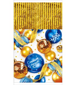 Пакет подарочный новогодний 20х35см MILAND