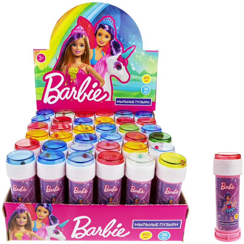 Мыльные пузыри 1toy Barbie 60мл