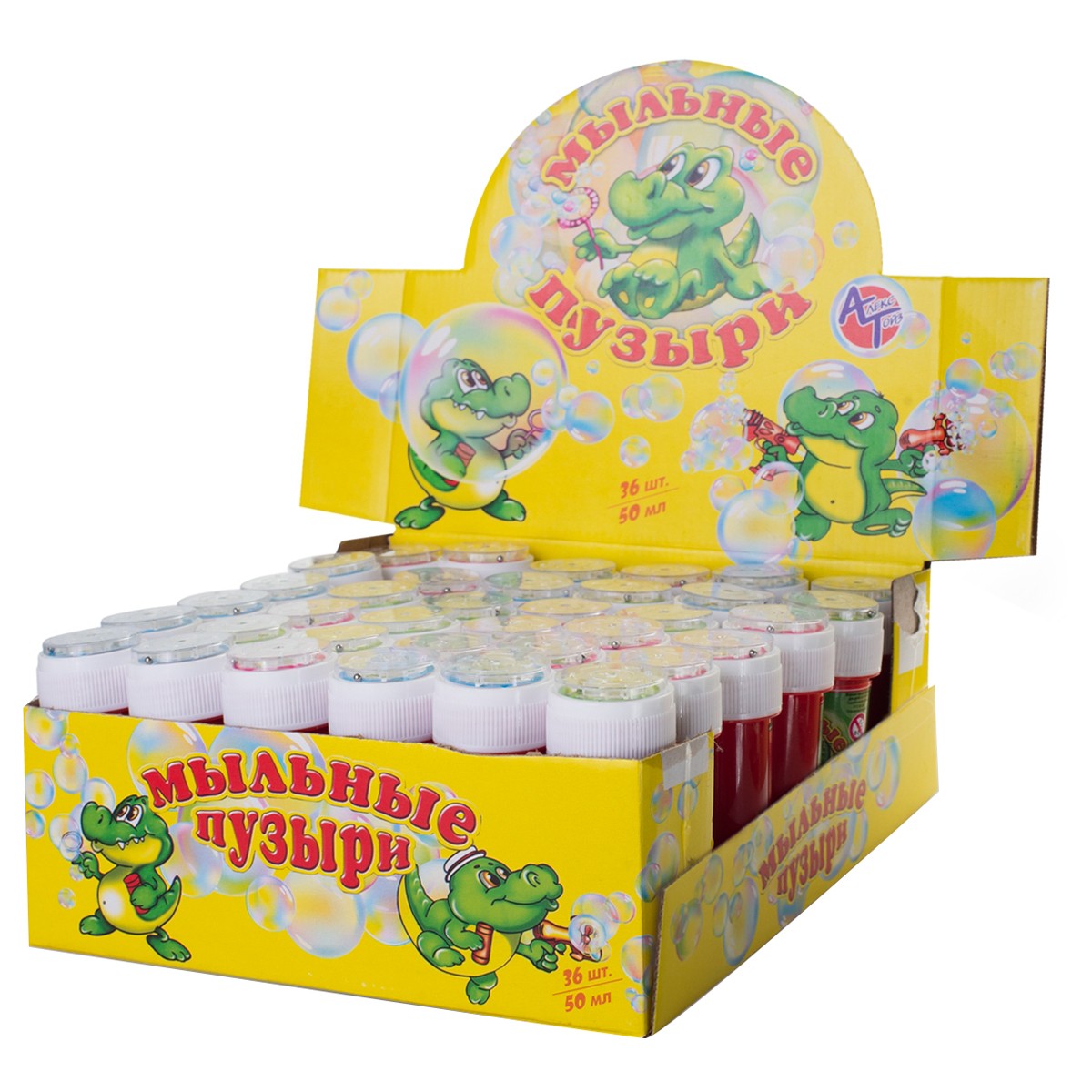 Мыльные пузыри АЛЕКС ТОЙЗ Крокодил, 50мл