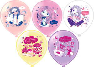 Шары воздушные С Днём Рождения! Подружки 12"