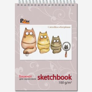 Скетчбук А5  60л Полином Sketchbook офсет 100г/м2