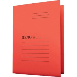 Скоросшиватель Дело мелованный красный 280гр