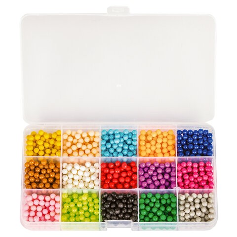 Аквамозайка 15 цветов, 1500 бусин ЮНЛАНДИЯ