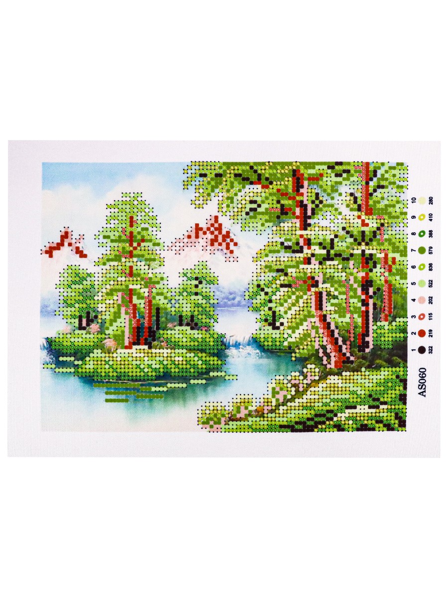 Набор для вышивания бисером 19х25см Летний день в