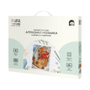 Алмазная мозаика ТРИ СОВЫ Милый котенок, 40х50см,