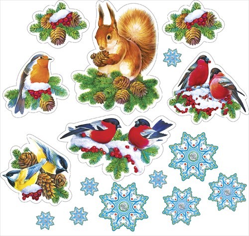 Набор для оформления на скотче НОВОГОДНИЙ