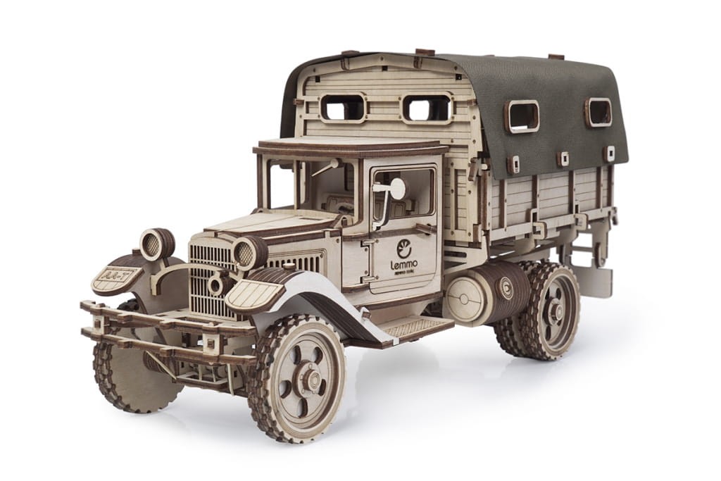 Конструктор Грузовик с тентом Lemmo