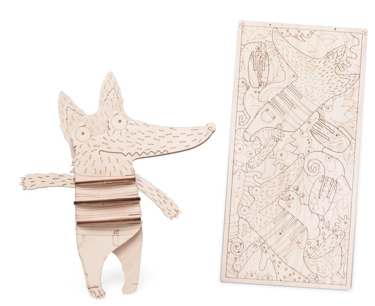 Конструктор Пазл-раскраска Кроковолк Lemmo