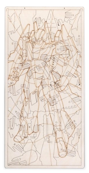 Конструктор Пазл-раскраска Ястреб Lemmo