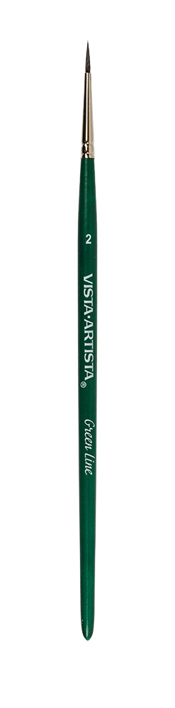Кисть Green Line VISTA-ARTISTA имитация белки круглая №02