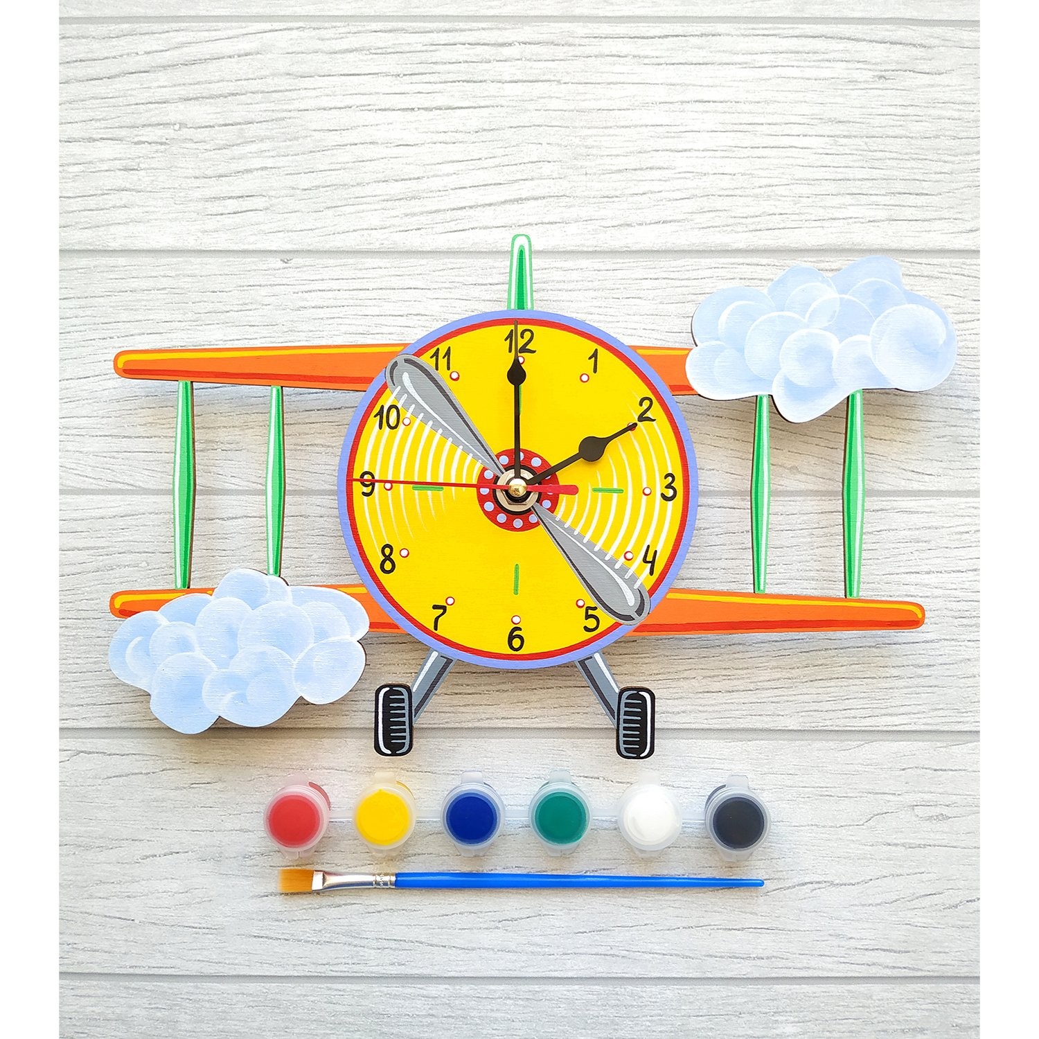 Набор для творчества Часы-раскраска Авиатор