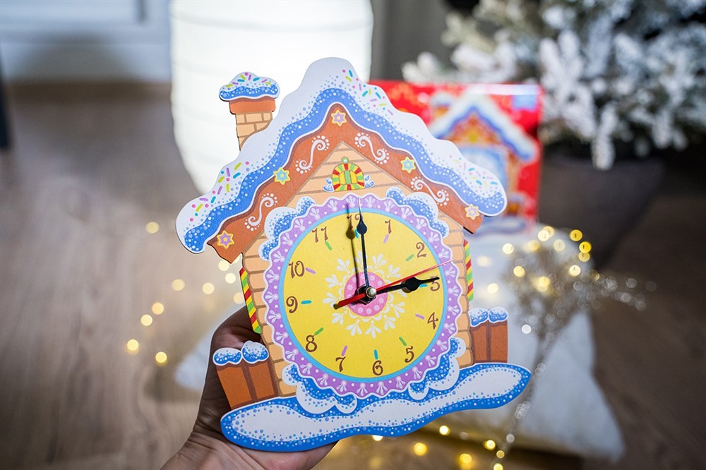 Набор для творчества Часы-раскраска Домик