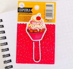 Скрепка декоратив. для скрапбук. Любимая сладость