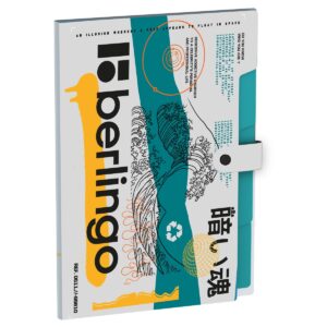 Папка на кнопке А4 Berlingo Glyph, 5 отделений с р